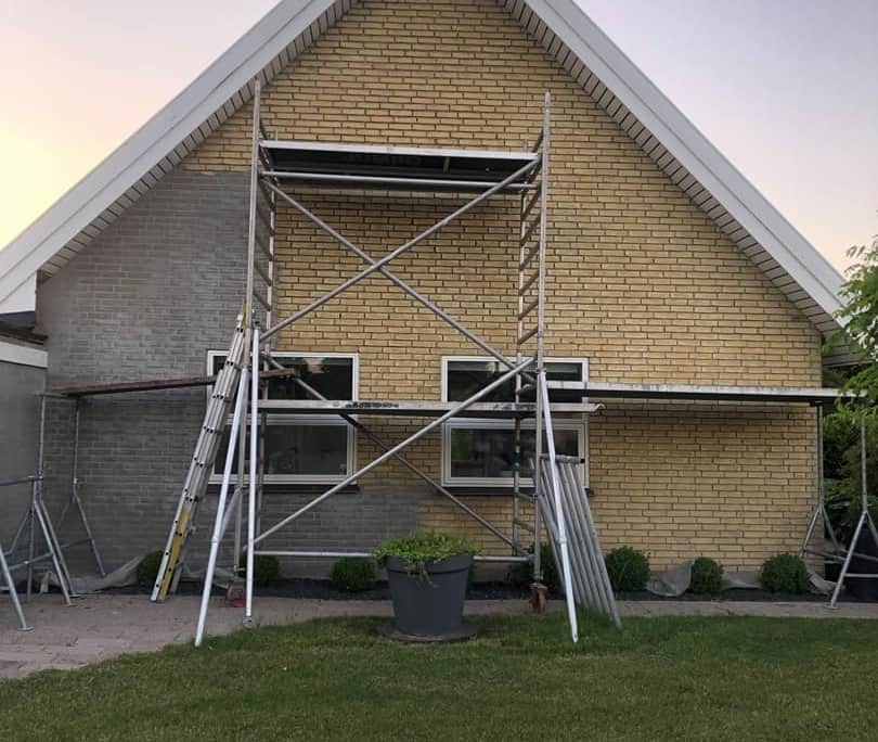 Facaderenovering af privat bolig