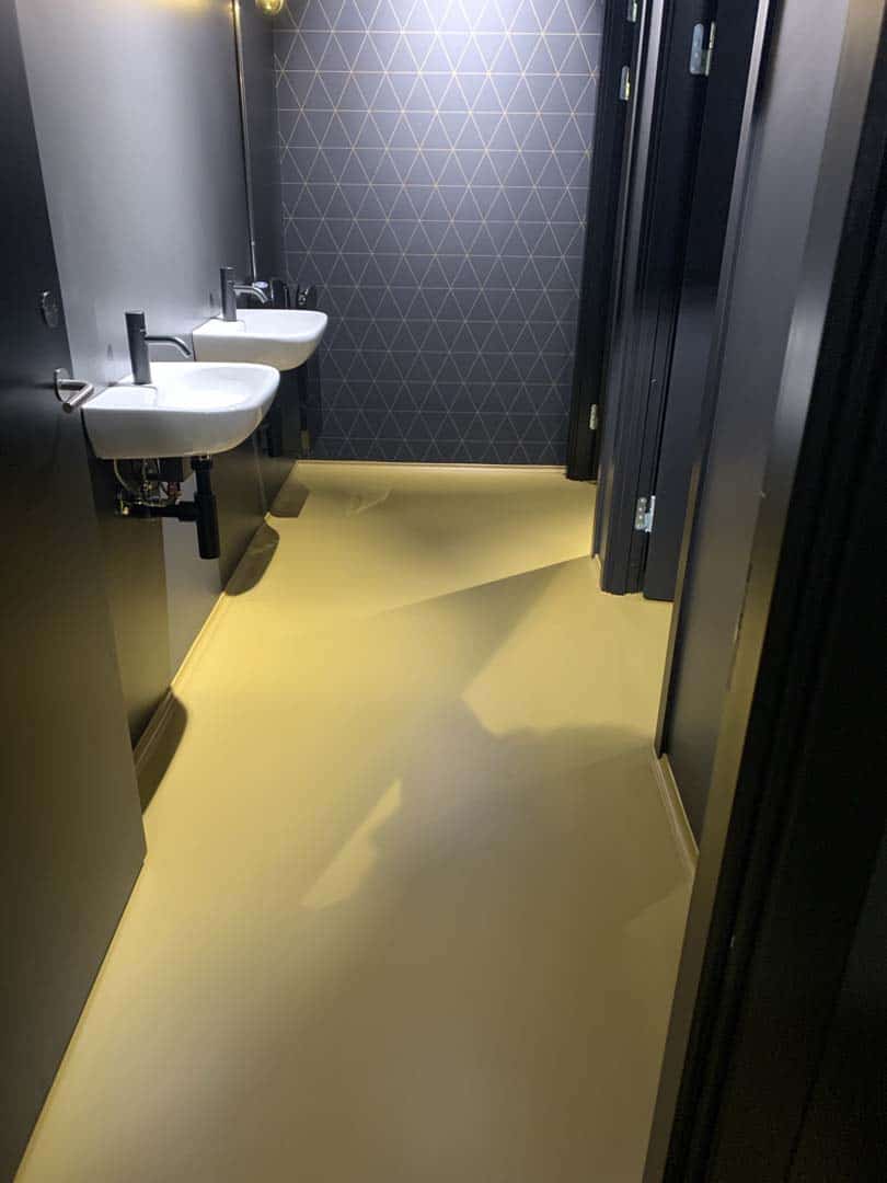 Badeværelsesrenovering hos restaurant