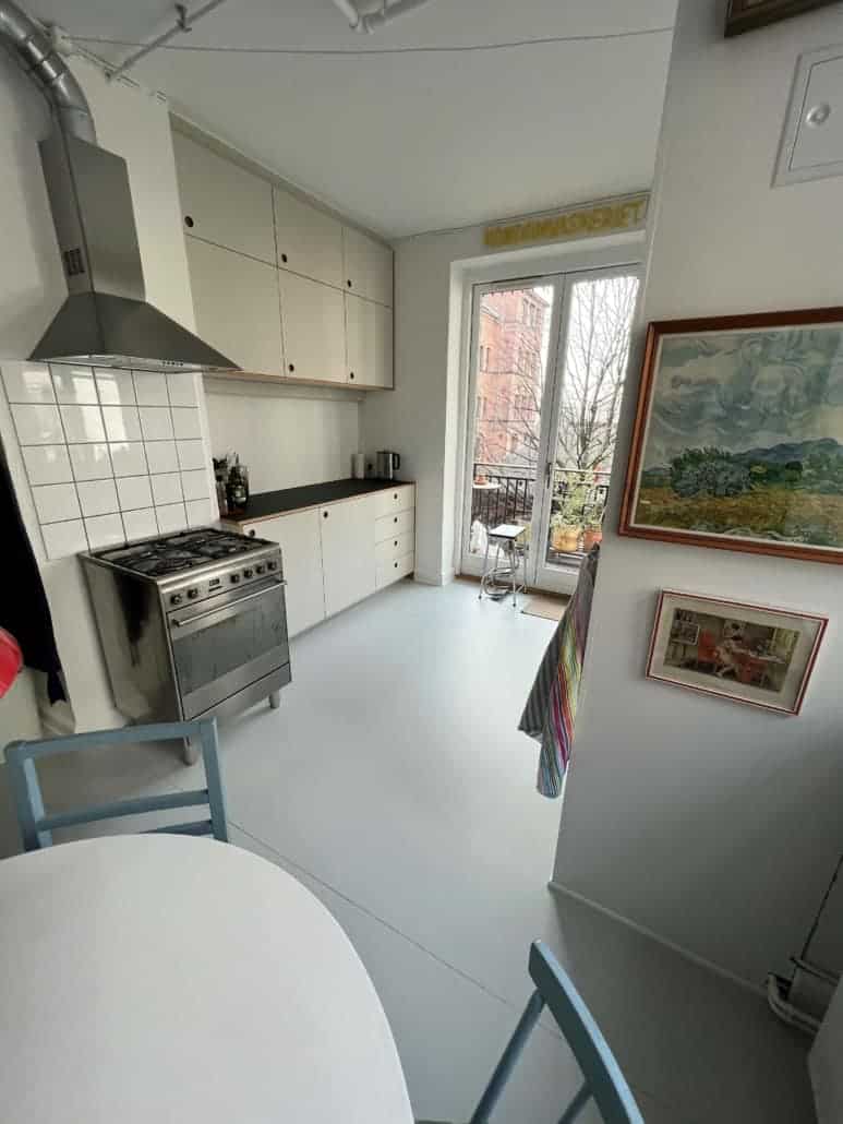 Nymalet køkken i Københavnerlejlighed