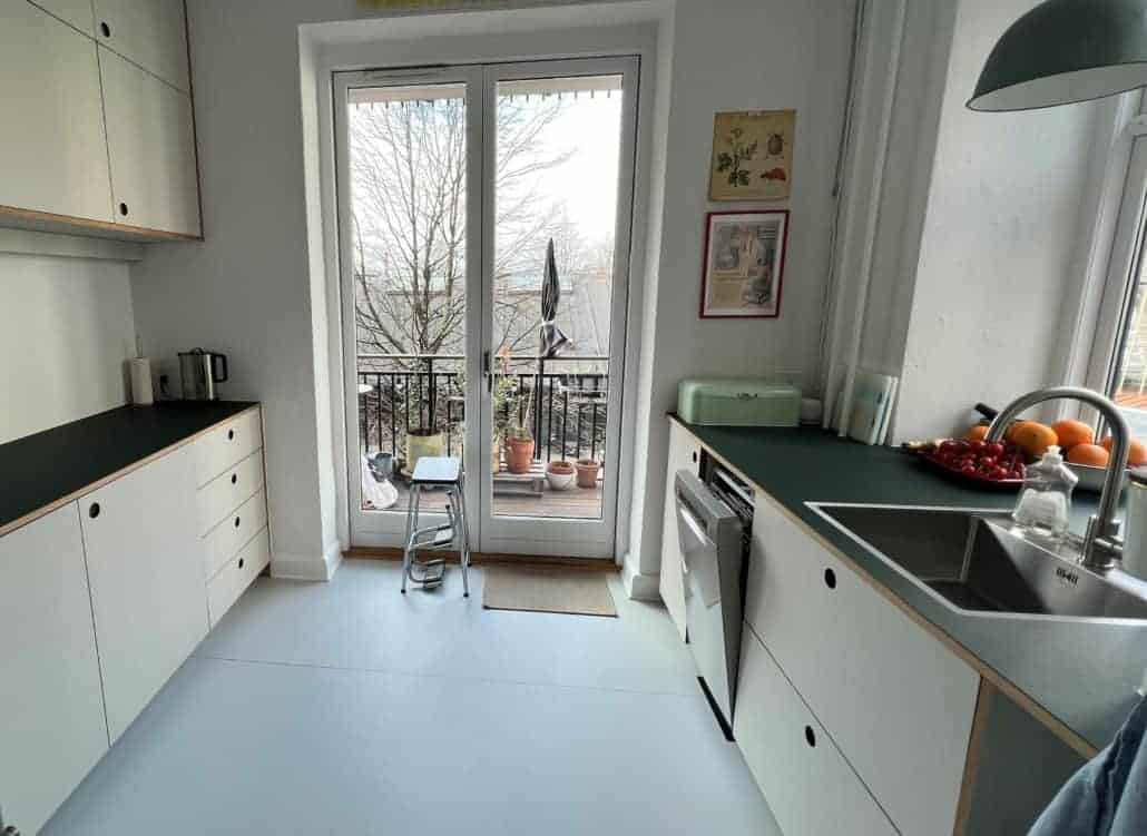 Nymalet køkken i lejlighed