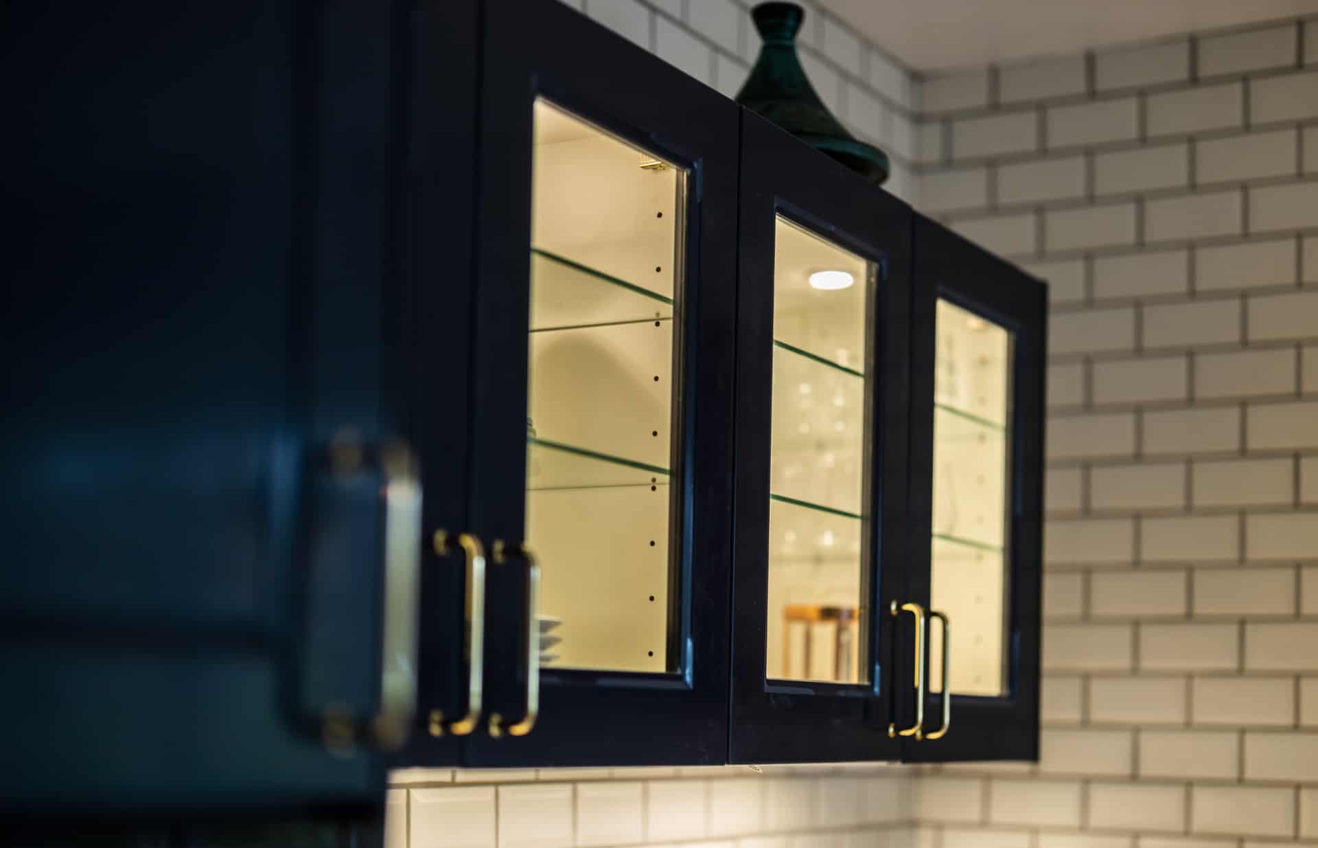 Skabsparti i nyt køkken