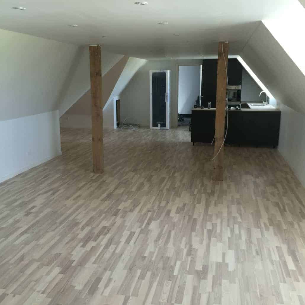 Nyligt renoveret gulv